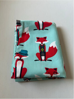 Fabric: 34” Dapper Fox Pattern Cotton Fabric